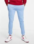 Topman Skinny Sweatpants In Blue Ocean - Part Of A Set-blues