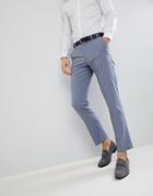 Asos Design Wedding Slim Suit Pants In Pastel Blue - Blue