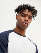 Jack & Jones Originals Long Sleeve T-shirt With Raglan Sleeve - White