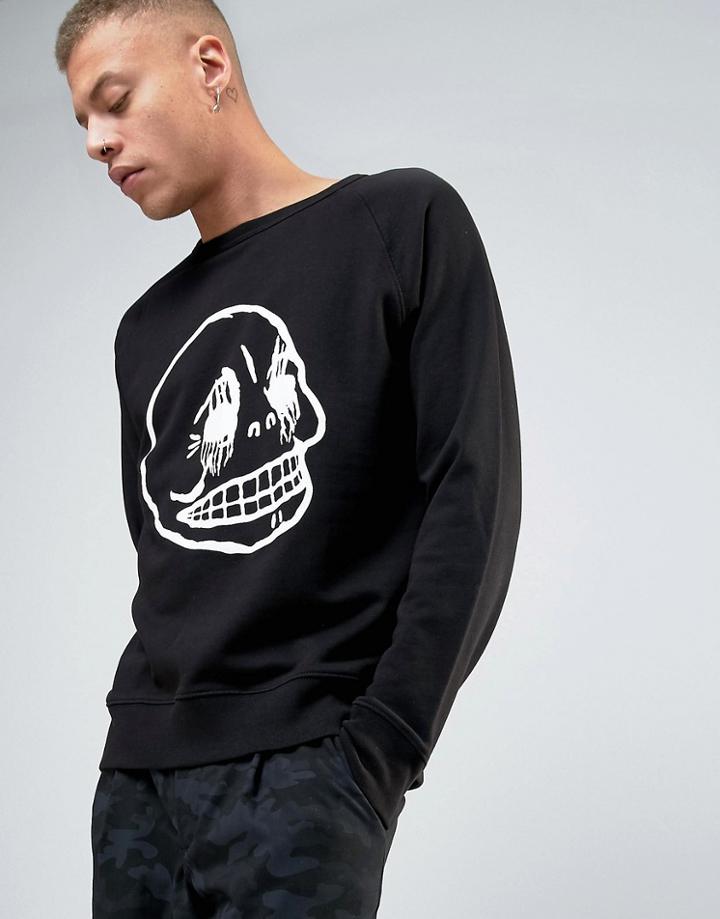 Cheap Monday Rules Sweat Corpse Skull - Gray