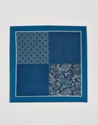 Asos 4-way Pocket Square - Blue