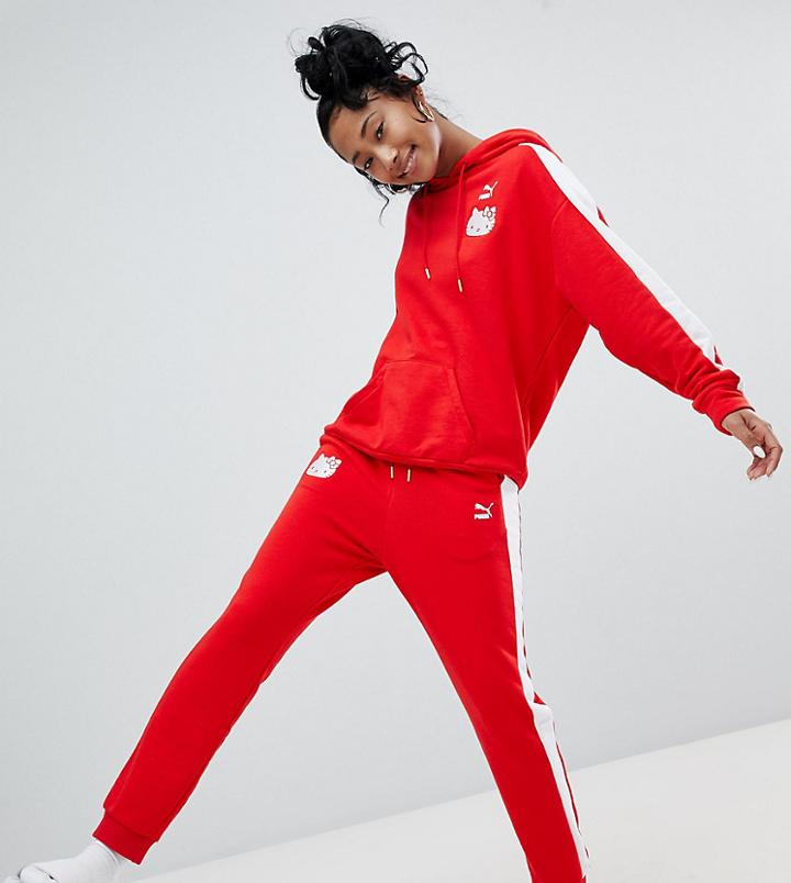 Puma X Hello Kitty Sweat Pants - Red