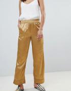 Sofie Schnoor Slinky Wide Leg Pants - Gold