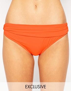 Asos Fuller Bust Exclusive Marilyn Bikini Bottom - Orange