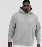 Nike Club Tall Hoodie In Gray