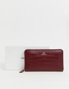 Emporio Armani Zip Around Ladies' Wallet - Red