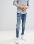Dr Denim Clark Slim Jeans In Dim Blue - Blue