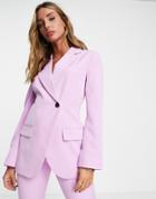 Asos Design Slim Suit Blazer Pink