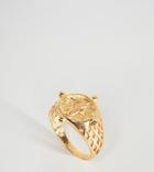 Asos Gold Plated Sterling Silver Vintage Style Coin Ring - Gold