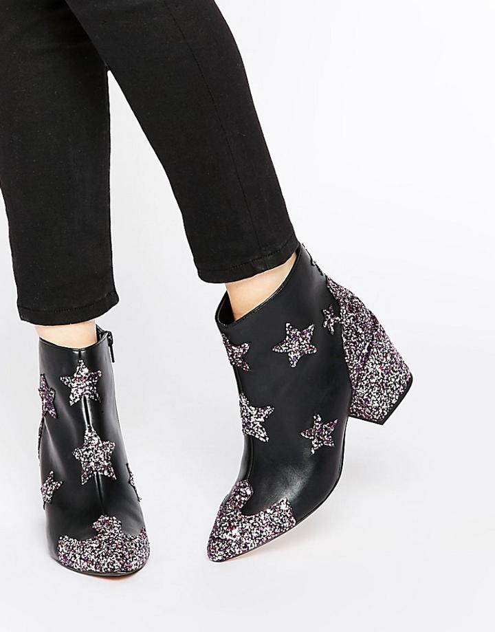 Asos Radio Hotshot Western Ankle Boots