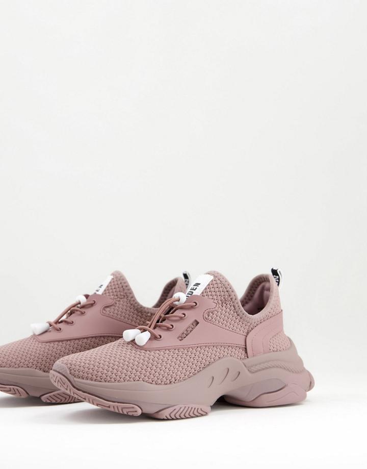 Steve Madden Match Chunky Sneakers In Mauve-pink