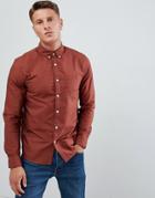 New Look Oxford Shirt In Rust - Red