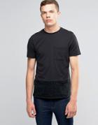 Another Influence Hem Panel T-shirt - Black