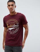 Jack & Jones Two Color Logo T-shirt - Red