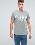 Esprit T-shirt With California Print - Green