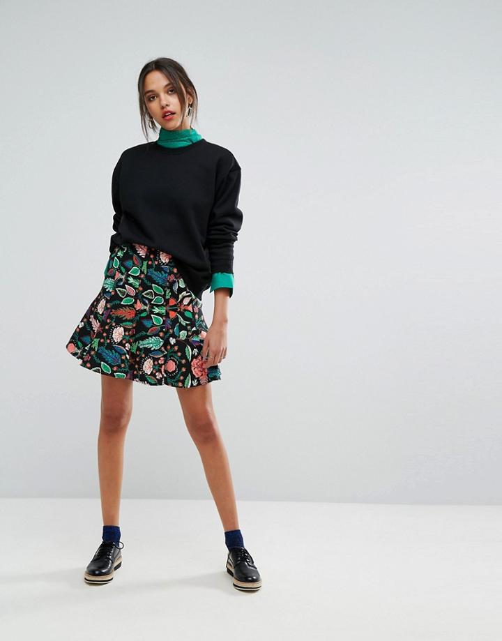 Essentiel Antwerp Obolary Short Skirt - Red