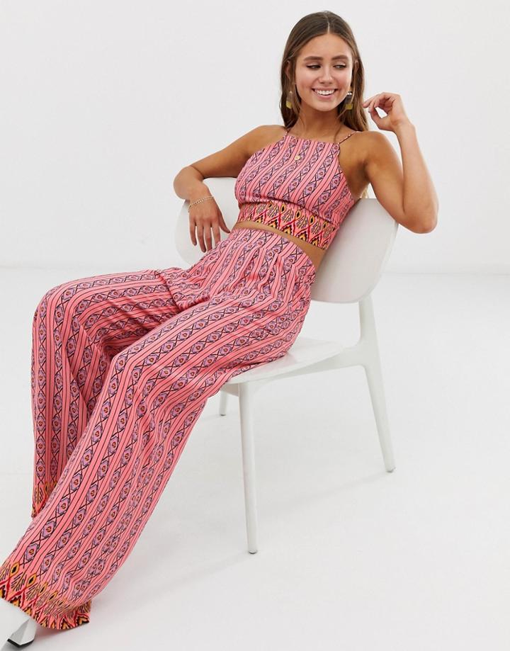 Glamorous Wide Leg Printed Pants