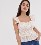 Cleobella Exclusive Aria Blouse With Cinched Waist-white