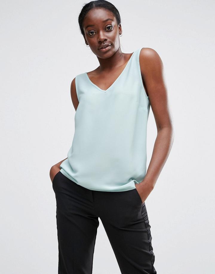 Asos V Front & V Back Tank - Blue