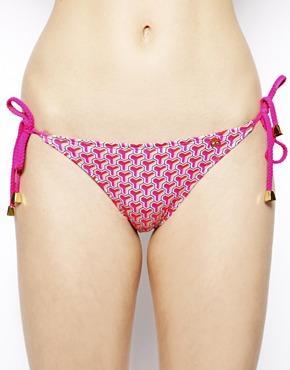 Tommy Hilfiger Willow Triangle Bikini Bottom - Fluor Fuchsia