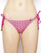 Tommy Hilfiger Willow Triangle Bikini Bottom - Fluor Fuchsia