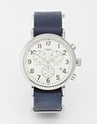 Timex Weekender Chronograph Military Strap Watch - Navy