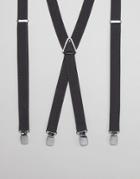 New Look Suspenders With Polka Dot In Gray - Gray