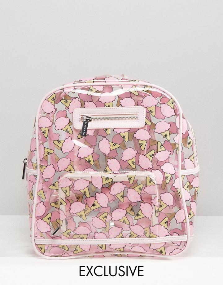 Skinnydip Exclusive Soft Premium Backpack In Ice Cream Print - Print