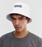 Crooked Tongues Unisex Bucket Hat In White - White
