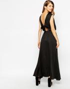 Ukulele Back Bow Dress - Black