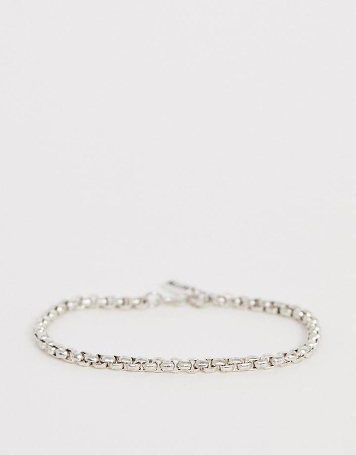 Wftw Box Chain Bracelet In Silver - Silver