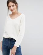 Selected Knitted Sweater - White