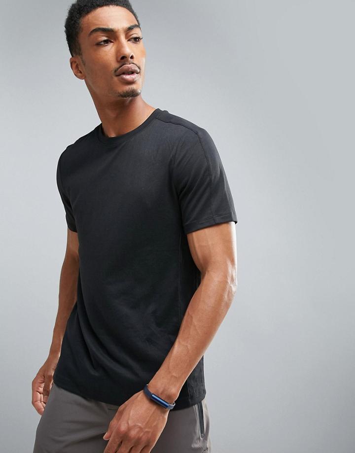 Perry Ellis 360 Sports T-shirt In Black Marl - Black