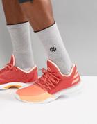 Adidas Basketball X Harden Vol 1 Dawn Sneakers In Red Ah2119 - White