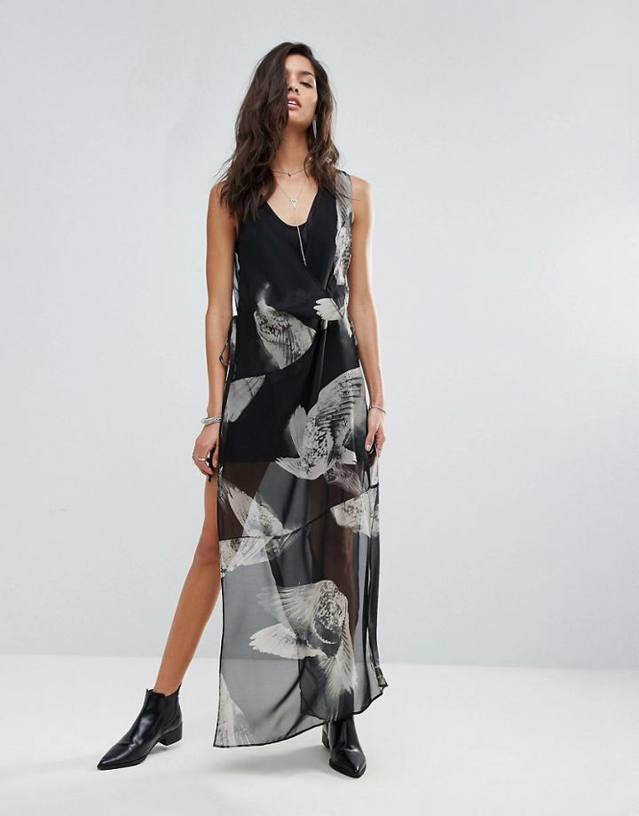 Religion Solemn Maxi Dress - Black