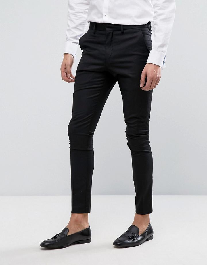 Selected Homme Super Skinny Pants - Black