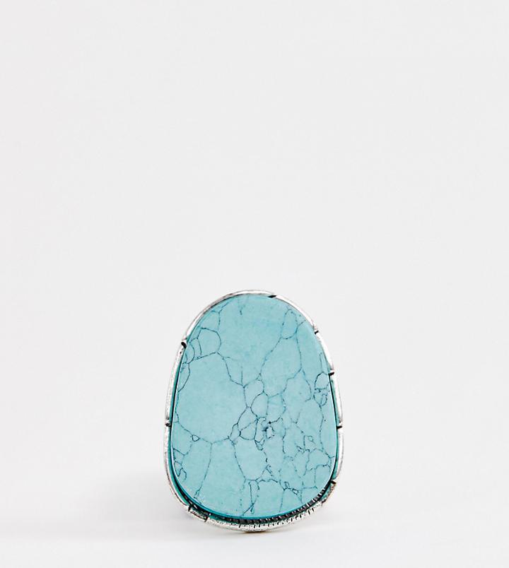 Sacred Hawk Semi-precious Stone Ring - Green