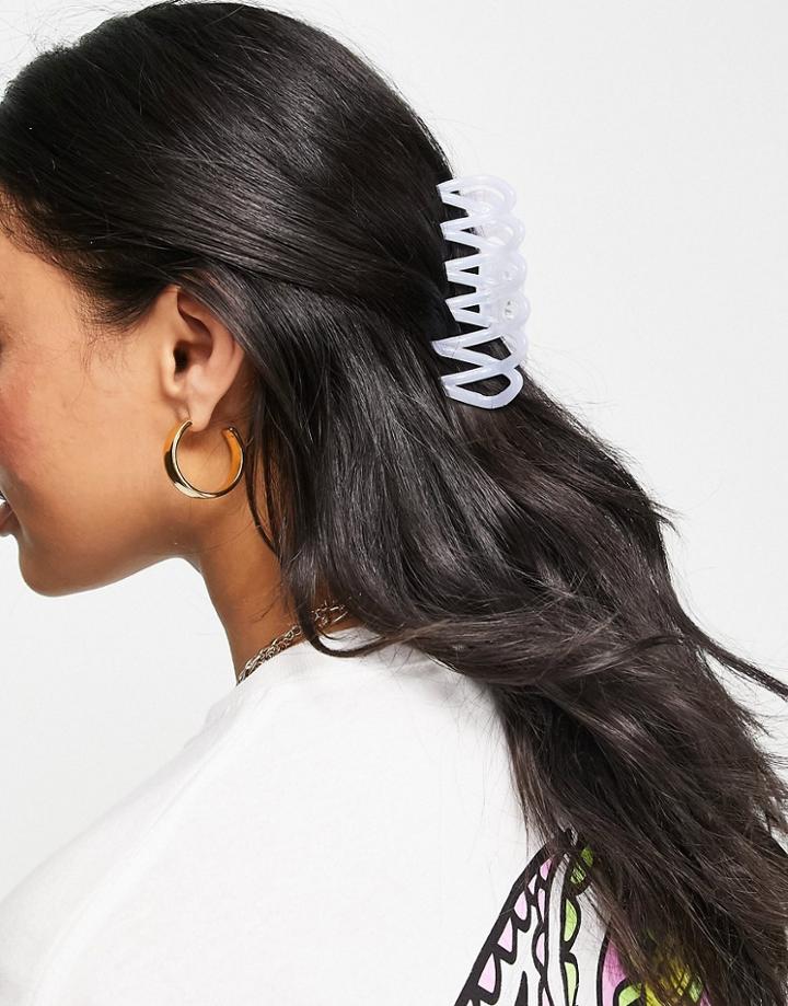 Designb Hair Claw In Powder Blue Resin