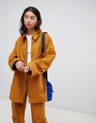 Weekday Zip Thru Utitlity Jacket - Yellow