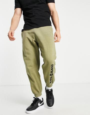 Karl Kani Retro Washed Sweatpants In Green