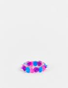 Asos Design Ring With Rubber Spike Design-multi