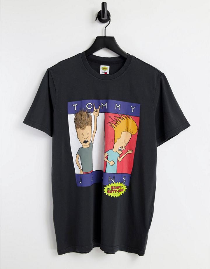 Tommy Jeans X Beavis Unisex T-shirt In Black