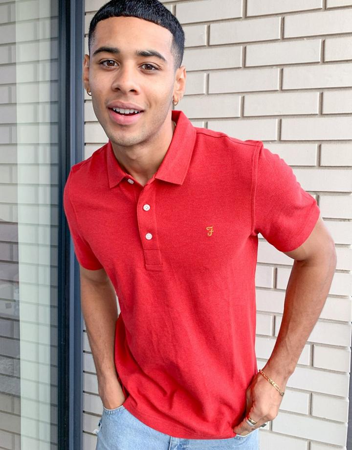 Farah Blanes Polo Shirt-red