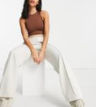 Collusion Unisex 90's Wide Leg Pants In Off White