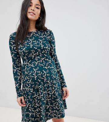 New Look Maternity Printed Swing Dress - Green
