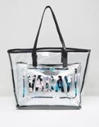 New Look Vacay Clear Beach Shopper Bag - Multi