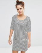 Sister Jane Twiggy Dress In Stripe - Multi