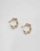 Missguided Twisted Mini Hoops - Gold