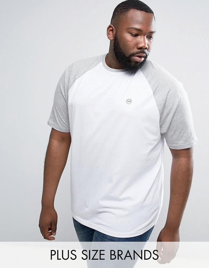 Le Breve Plus Longline Raglan - White