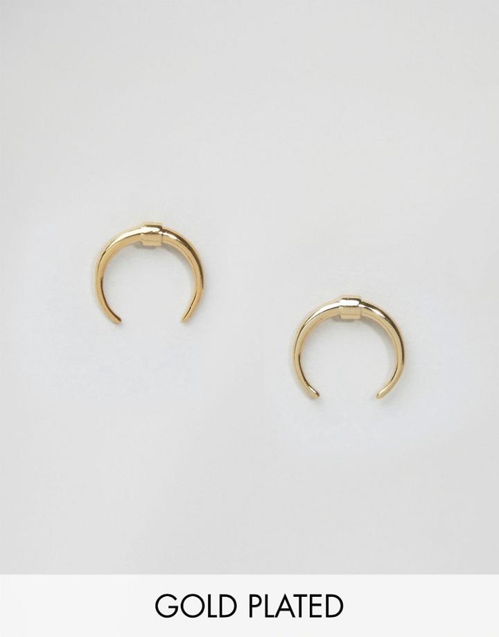 Pilgrim Gold Plated Open Hoop Earrings - Gold Plated